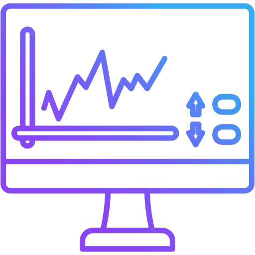 Trading  platform icon gradient